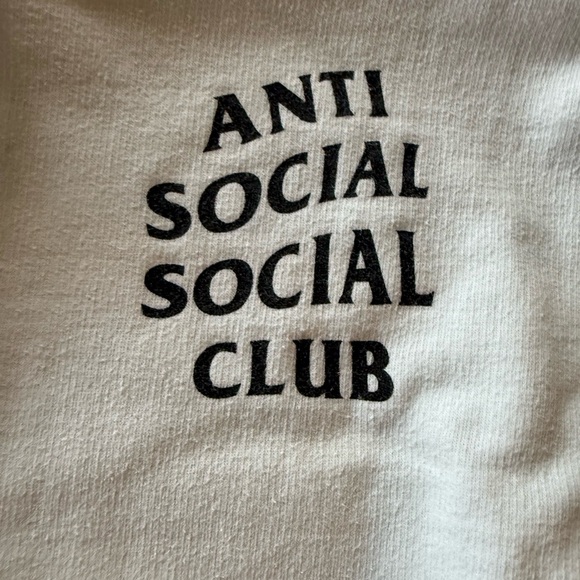 Anti Social Social Club White Hoodie - Picture 3 of 8